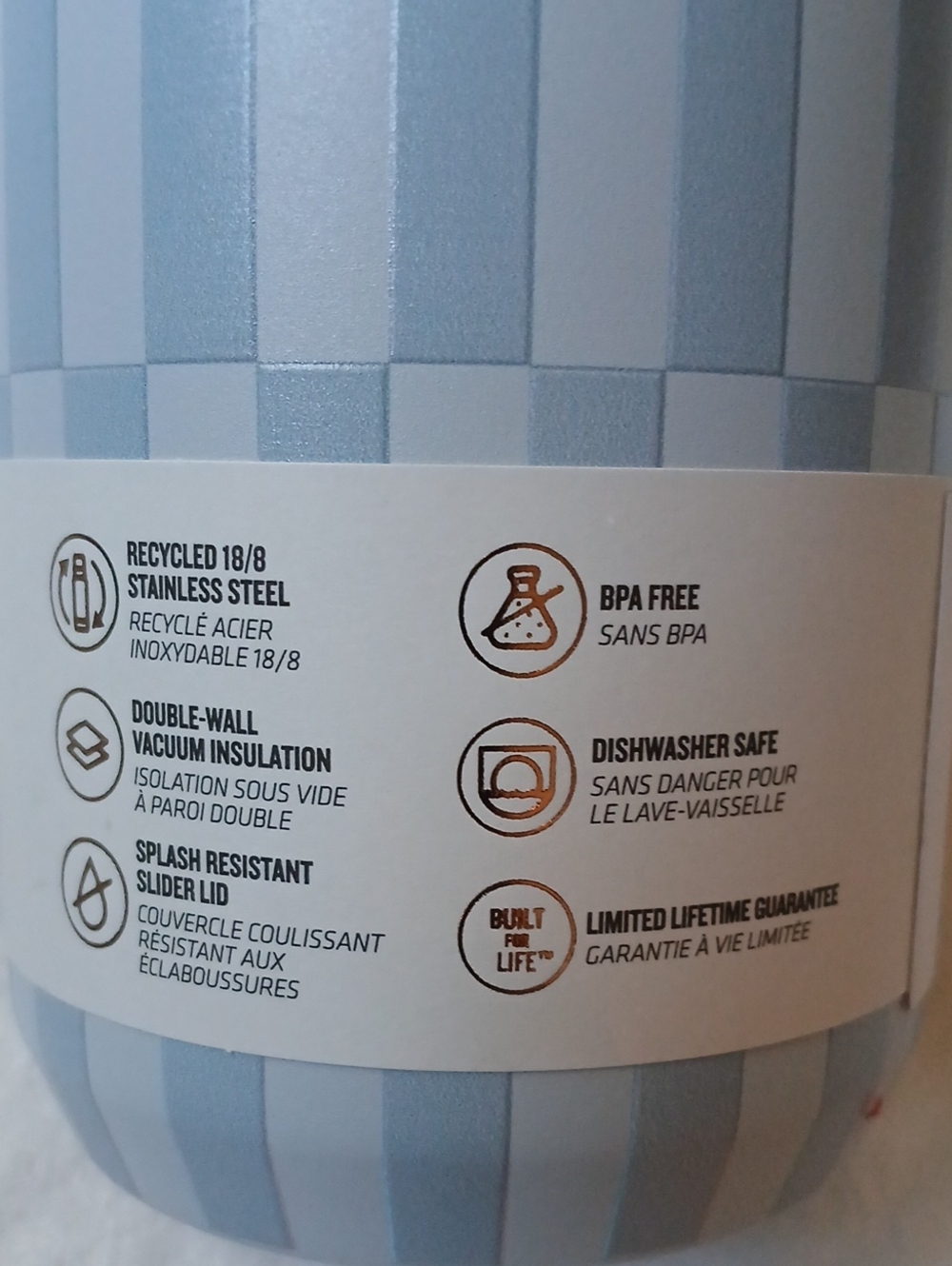 Stanley The Everyday Camp Cup Linen Blue Tile 12 oz New - Picture 3 of 8
